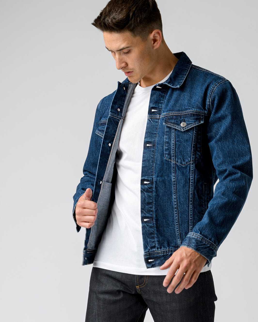 Denim Jacket (Sample) - Premium Denim from OURVER - Just £110! Shop now at OURVER