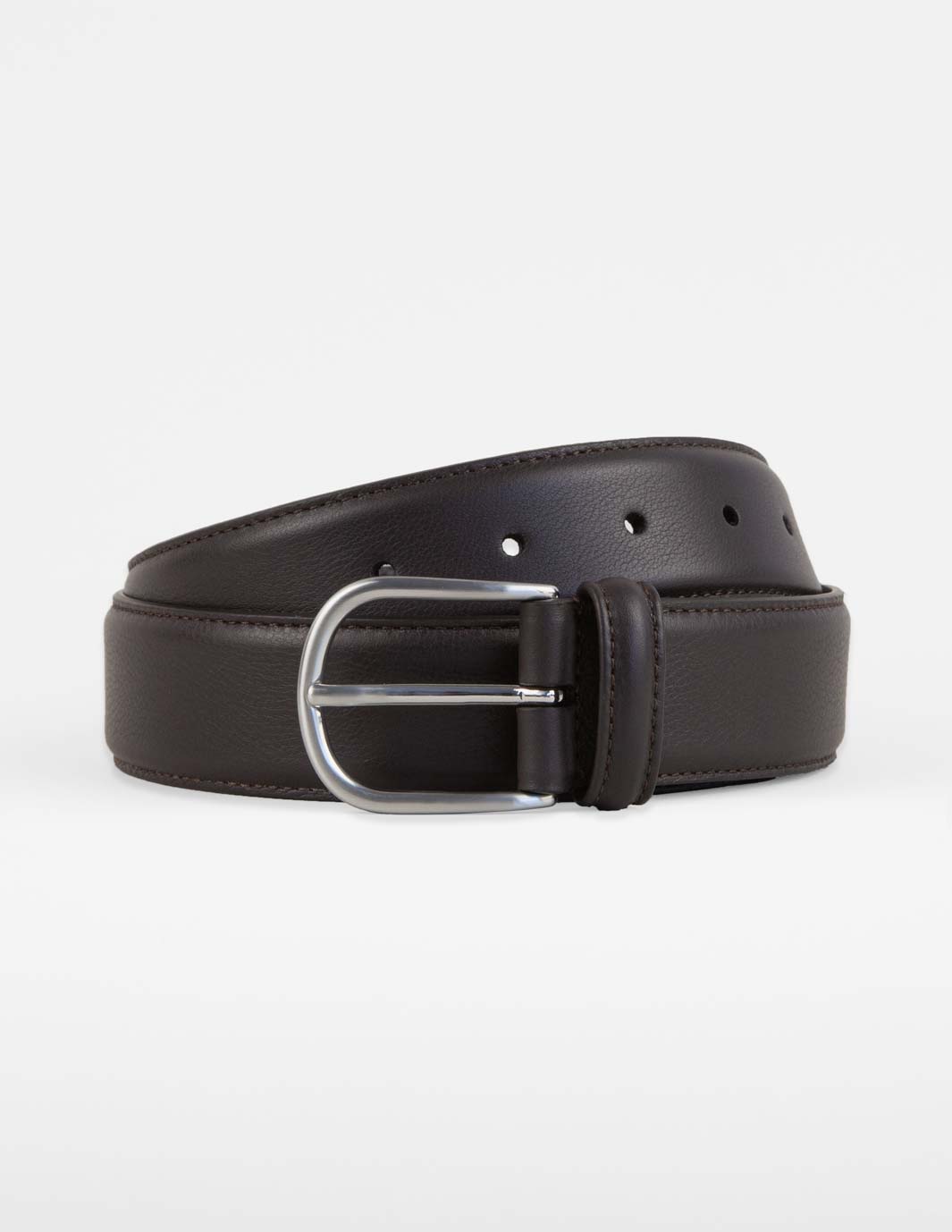 Anderson's Men's Braided Leather Belt Dark Brown - Quality Shop