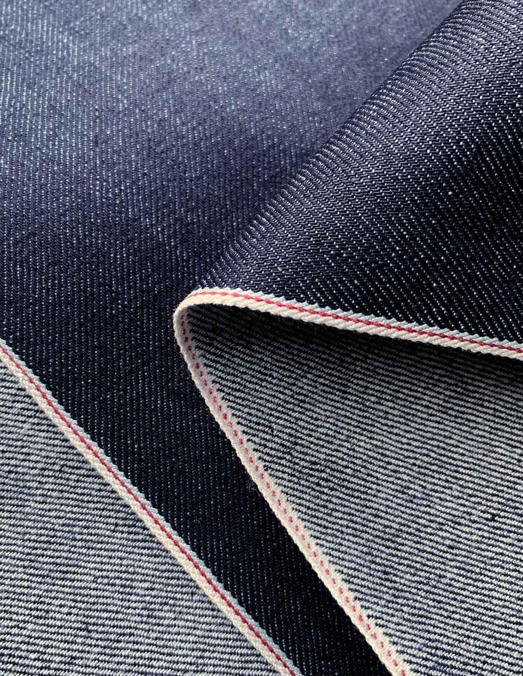 Organic selvedge denim fabric from candiani Italy