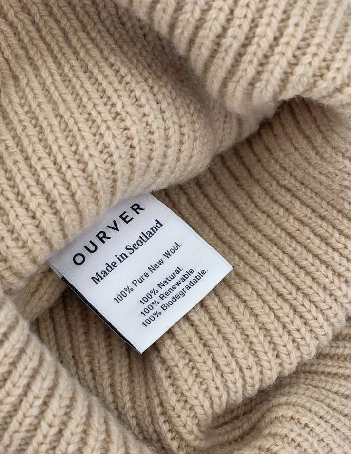 Beanie-Sand - Premium Beanie from OURVER - Just £28.00! Shop now at OURVER