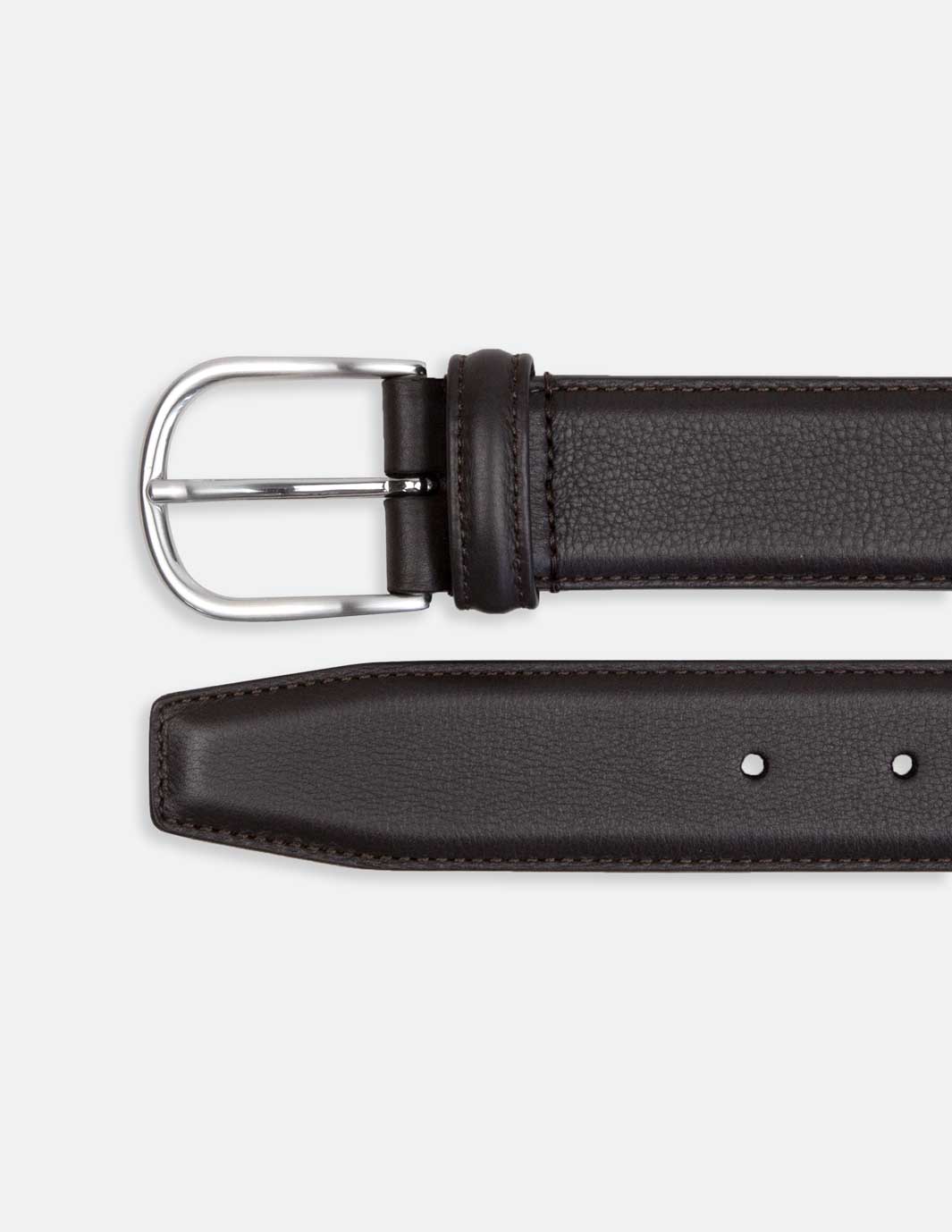 OURVER x Anderson's Leather Belt-Brown - Premium Belts from OURVER - Just £50.00! Shop now at OURVER