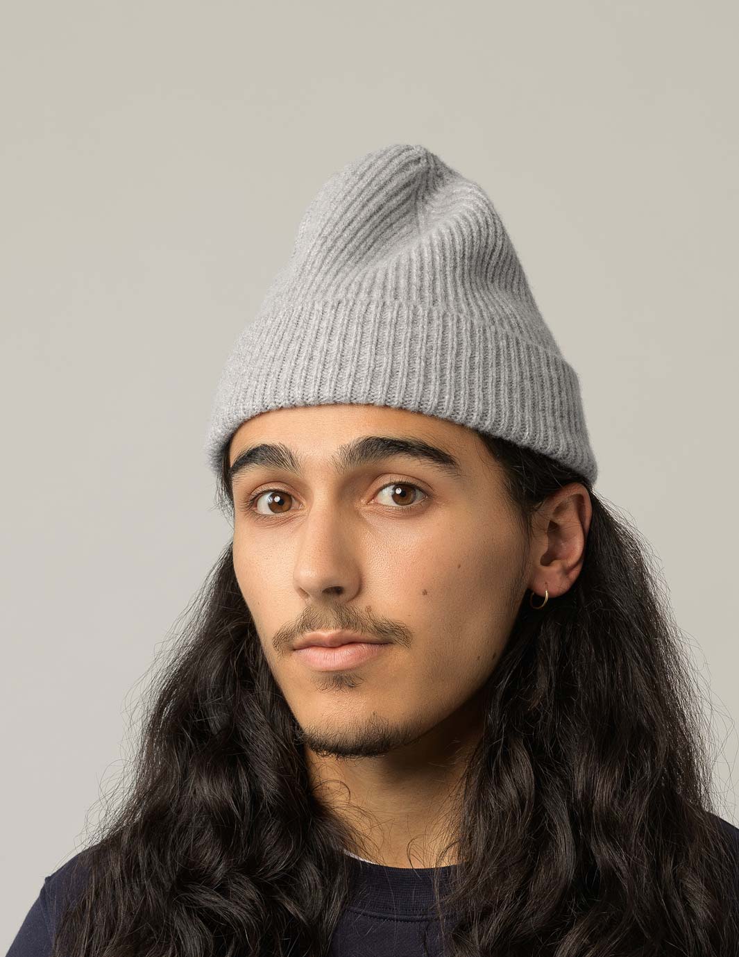 Beanie-Light Grey - Premium Beanie from OURVER - Just £22.50! Shop now at OURVER