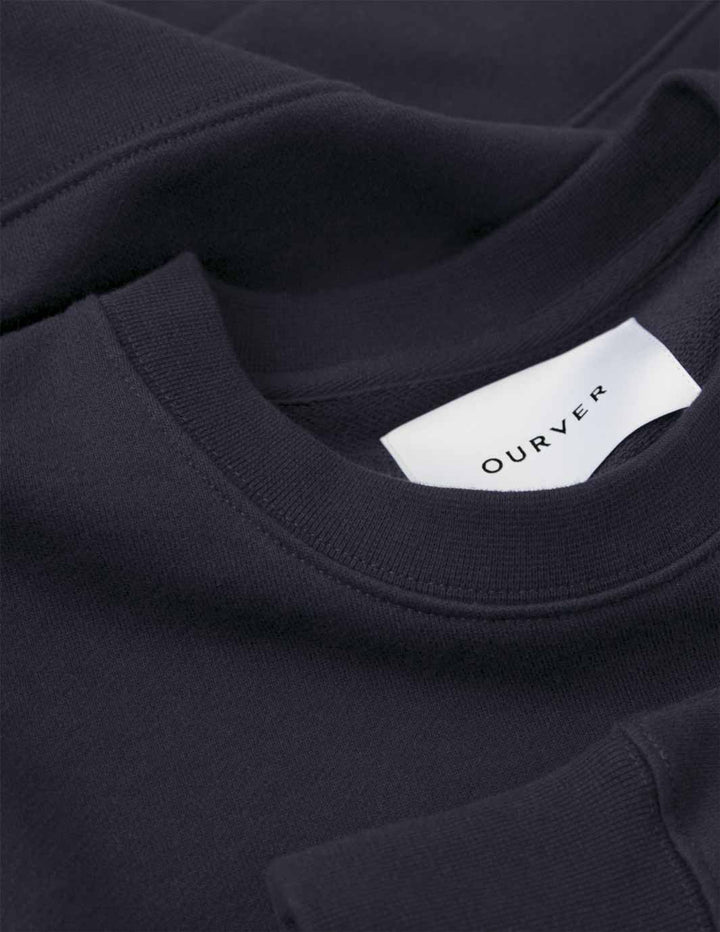 Sweatshirt-Navy - Premium Sweatshirt from OURVER - Just £45.00! Shop now at OURVER