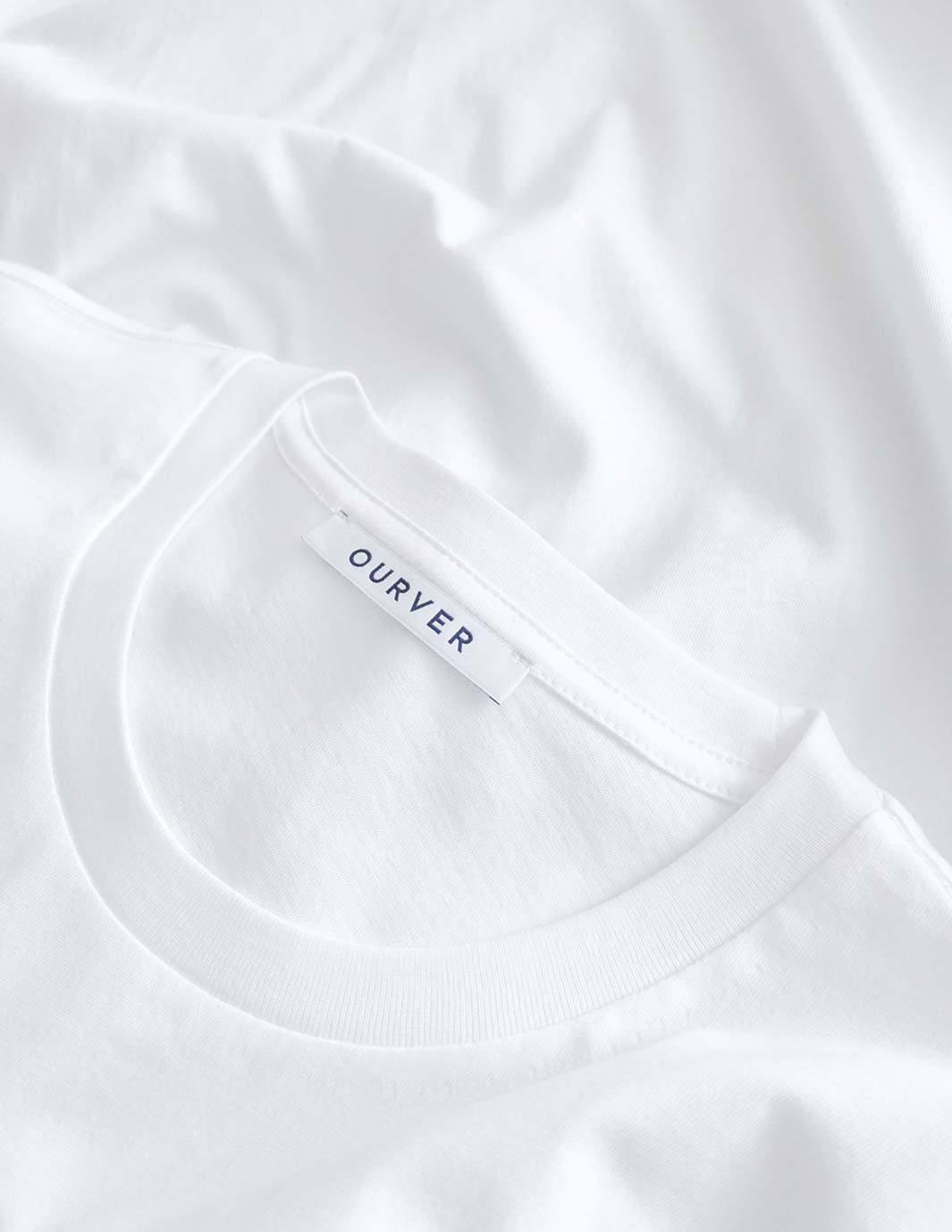 Crew Neck T-Shirt-White - Premium T-Shirts from OURVER - Just £24.00! Shop now at OURVER