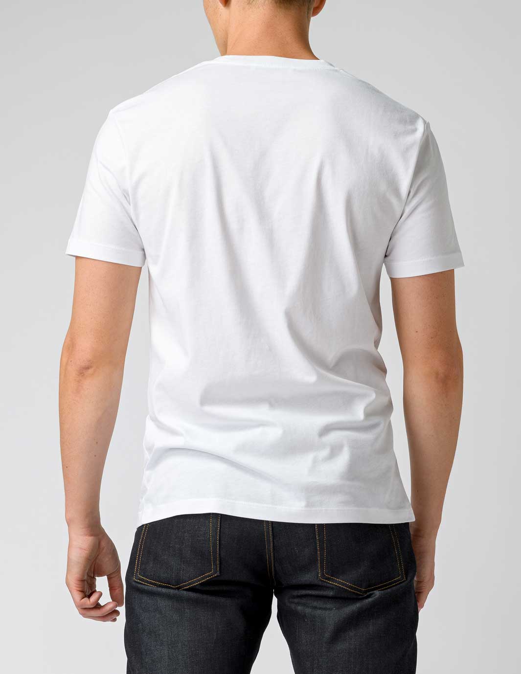 Crew Neck T-Shirt-White - Premium T-Shirts from OURVER - Just £21! Shop now at OURVER